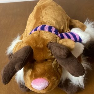 Animal Alley  Stuffed Reindeer/Toys R Us with scarf; preowned; ex condition